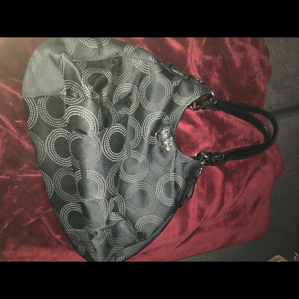 Black sateen Coach